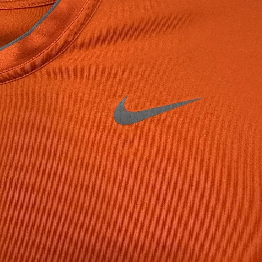 Nike Pro Combat Dri-Fit Compression Long Sleeve Men's XXL Shirt Orange‎